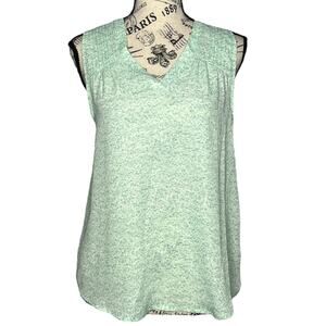 41Hawthorn SMALL PETITE V-Neck Pleat Detail Blouse - Stitch Fix Sleeveless Top